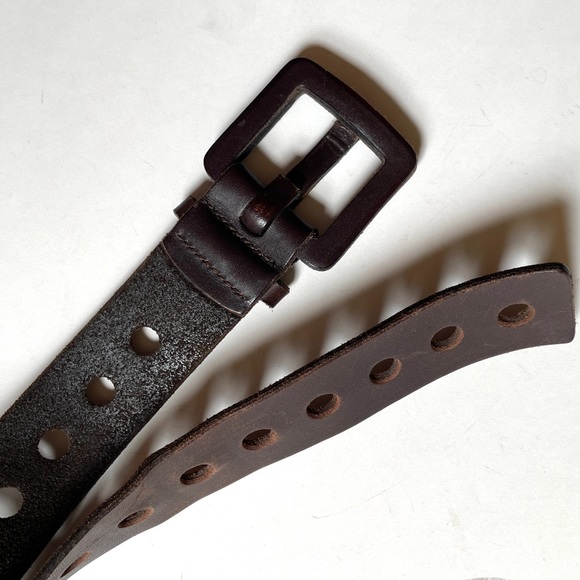 Vintage Gorgeous leather belt women Beautiful Brown - Picture 8 of 8